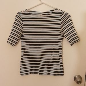 💙3/$25 ribbed striped shirt Uniqlo
